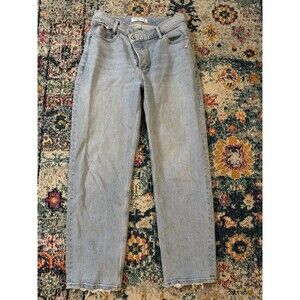 Abercrombie & Fitch The Dad High Rise Jean Crossover Hem Size 28/6S